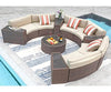 Virasat 8 Seater Half-Moon Sofa Outdoor Patio Furniture Set-VIRASAT FURNITURE & FURNISHING