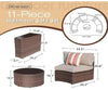 Virasat 8 Seater Half-Moon Sofa Outdoor Patio Furniture Set-VIRASAT FURNITURE & FURNISHING