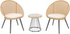 Virasat Outdoor Patio Seating Set 2 Chairs and 1 Table Set (Tan + White)-VIRASAT FURNITURE & FURNISHING