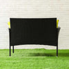 Virasat Outdoor Sofa Set 2 Seater, 2 Single Seater and 1 Center Table Set (Black)-VIRASAT FURNITURE & FURNISHING