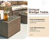 Virasat 8 Seater Half-Moon Sofa Outdoor Patio Furniture Set-VIRASAT FURNITURE & FURNISHING