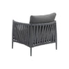 Virasat Outdoor Garden Balcony Sofa Set 3 Seater, 2 Single Seater and 1 Table Set Braid & Rope (Dark Grey)-VIRASAT FURNITURE & FURNISHING