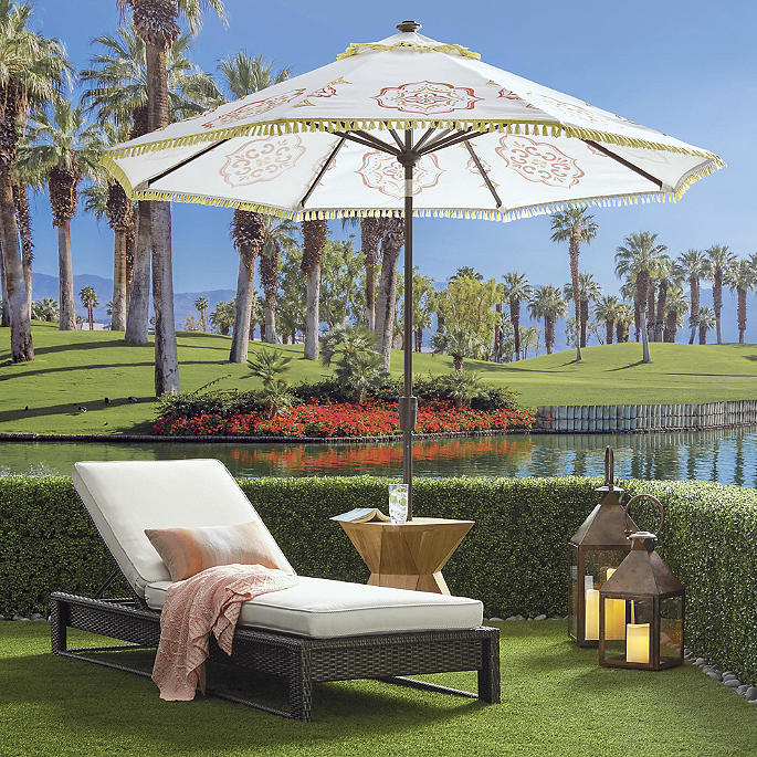 Virasat Outdoor Swimming Poolside Lounger Brown-VIRASAT FURNITURE & FURNISHING