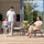 VIRASAT FURNITURE Outdoor Wicker 3-Piece Patio Set (Beige & White)