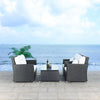 Virasat Outdoor Sofa Set 2 Seater, 2 Single Seater and 1 Center Table (Black + White)-VIRASAT FURNITURE & FURNISHING