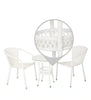 Virasat Outdoor Patio Seating Set 2 Chairs and 1 Table Set (White)-VIRASAT FURNITURE & FURNISHING