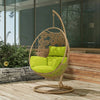 Virasat Single Seater Hanging Swing With Stand For Balcony, Garden Swing (Honey)-VIRASAT FURNITURE & FURNISHING