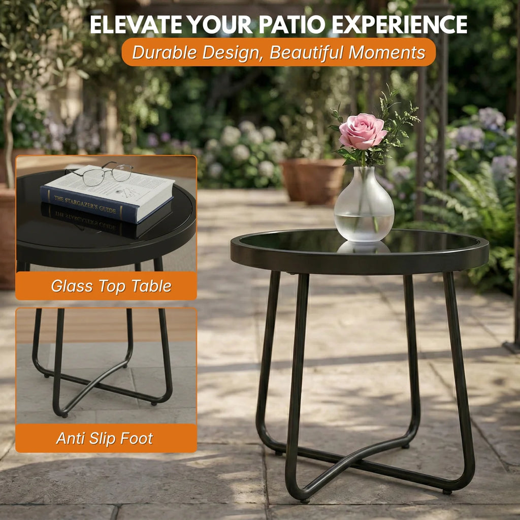 VIRASAT FURNITURE 3-Piece Outdoor Patio Bistro Set