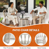VIRASAT FURNITURE Outdoor Rope 3-Piece Patio Set (Beige & Off-White)