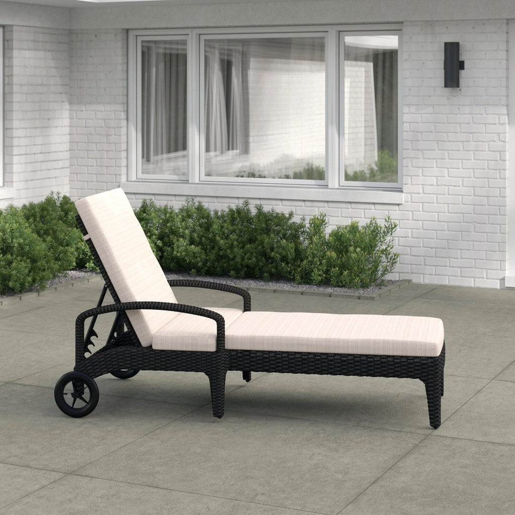 Virasat Outdoor Swimming Poolside Lounger (Black)-VIRASAT FURNITURE & FURNISHING