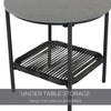 Virasat Outdoor Patio Seating Set 2 Chairs and 1 Table Set (Dark Grey)-VIRASAT FURNITURE & FURNISHING