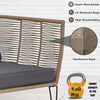 VIRASAT FURNITURE 2 SEATER PIECE OUTDOOR ROPE LOVESEAT SOFA