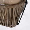 VIRASAT FURNITURE SINGLE SEATER HANGING SWING WITHOUT STAND FOR BALCONY & GARDEN SWING (BROWN)