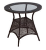 Virasat Outdoor Patio Seating Set 4 Chairs and 1 Table Set (Dark Brown)-VIRASAT FURNITURE & FURNISHING