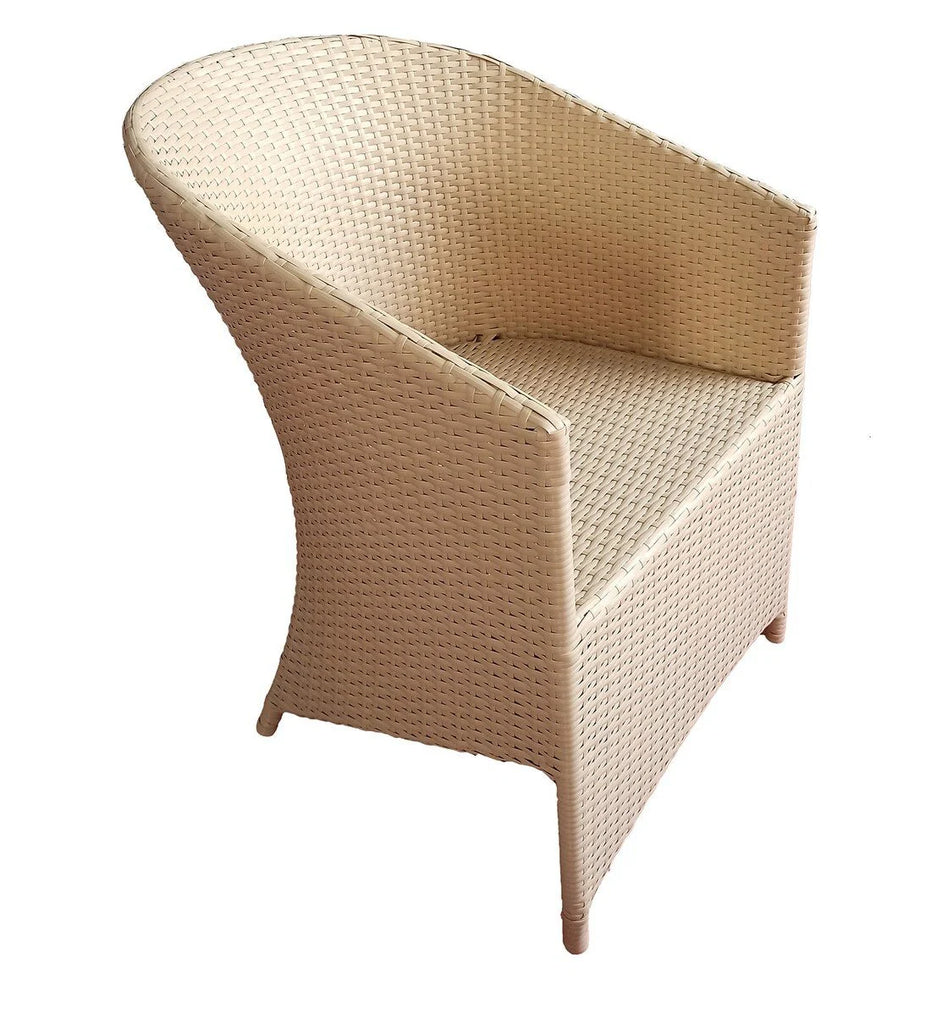 Virasat Outdoor Patio Seating Set 4 Chairs and 1 Table Set (Cream)-VIRASAT FURNITURE & FURNISHING