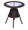 Virasat Outdoor Patio Seating Set 2 Chairs and 1 Table Set (Brown)-VIRASAT FURNITURE & FURNISHING