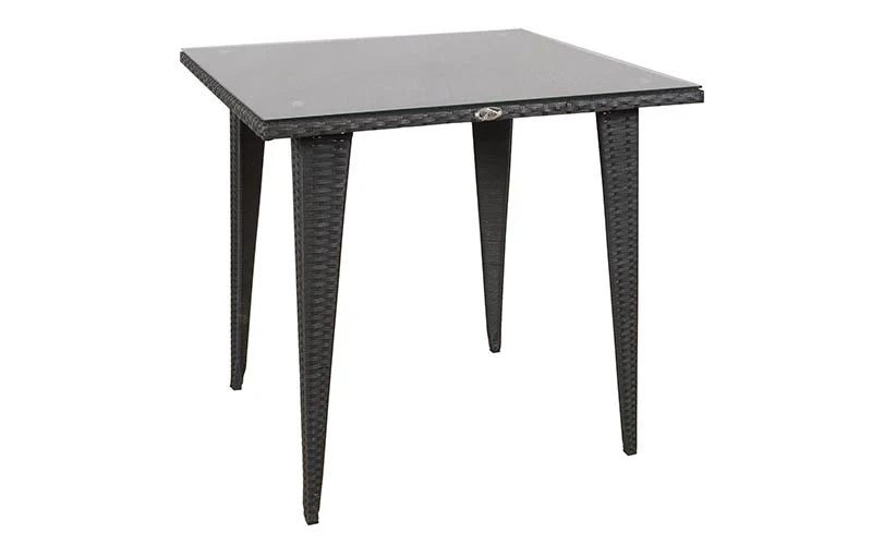 Virasat Outdoor Patio Seating Set 4 Chairs and 1 Table Set (Black)-VIRASAT FURNITURE & FURNISHING