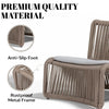 VIRASAT FURNITURE 3-Piece Outdoor Beige Rope Patio Set