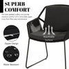 VIRASAT FURNITURE 3 Piece Garden Outdoor Black Rope Patio Set