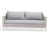 Virasat Outdoor Garden Balcony Sofa Set 2 Seater, 2 Single Seater and 1 Center Table Set, Braid & Rope(White + Cream)-VIRASAT FURNITURE & FURNISHING