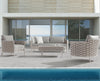 Virasat Outdoor Garden Balcony Sofa Set 2 Seater, 2 Single Seater and 1 Center Table Set, Braid & Rope(White + Cream)-VIRASAT FURNITURE & FURNISHING