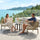 VIRASAT FURNITURE MADERA OUTDOOR PATIO SEATING SET 2 CHAIRS AND 1 TABLE SET (BEIGE) BRAIDED & ROPE