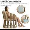 VIRASAT FURNITURE VARQO OUTDOOR PATIO SEATING SET 2 CHAIRS AND 1 TABLE SET (CREAM) BRAIDED & ROPE