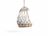 Virasat Single Seater Hanging Swing Without Stand For Balcony (Natural Brown) Braided & Rope-VIRASAT FURNITURE & FURNISHING