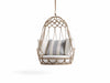 Virasat Single Seater Hanging Swing Without Stand For Balcony (Natural Brown) Braided & Rope-VIRASAT FURNITURE & FURNISHING