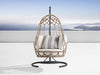 Virasat Single Seater Hanging Swing With Stand For Balcony, Garden (Natural Brown) Braided & Rope-VIRASAT FURNITURE & FURNISHING