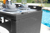Virasat Outdoor Patio Bar Sets 6 Chairs and 1 Table (Black)-VIRASAT FURNITURE & FURNISHING