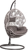 Virasat Single Seater Hanging Swing With Stand For Balcony , Garden (Brown) Braided & Rope-VIRASAT FURNITURE & FURNISHING