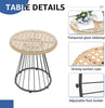 Virasat Outdoor Patio Seating Set 2 Chairs and 1 Table Set (Tan + White)-VIRASAT FURNITURE & FURNISHING