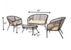 Virasat Outdoor Sofa Set 2 Seater, 2 Single Seater and 1 Center Table Set (Brown)-VIRASAT FURNITURE & FURNISHING