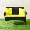 Virasat Outdoor Sofa Set 2 Seater, 2 Single Seater and 1 Center Table Set (Black)-VIRASAT FURNITURE & FURNISHING