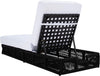 Virasat Outdoor Swimming Poolside Lounger (Black) Braided & Rope-VIRASAT FURNITURE & FURNISHING