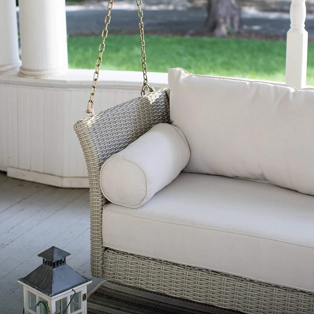 Virasat Double Seater Hanging Swing Without Stand For Balcony, Garden Swing (Beige)-VIRASAT FURNITURE & FURNISHING