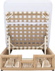 Virasat Outdoor Swimming Poolside Lounger (Tan) Braided & Rope-VIRASAT FURNITURE & FURNISHING