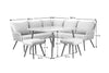 Virasat Outdoor Garden Balcony Sofa Set 5 Seater and 1 Center Table With 2 Ottoman Set (Tan)-VIRASAT FURNITURE & FURNISHING