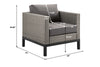 Virasat Outdoor Garden Balcony Sofa Set 2 Seater, 2 Single Seater and Ottoman Set (Grey)-VIRASAT FURNITURE & FURNISHING