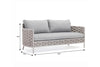 Virasat Outdoor Garden Balcony Sofa Set 2 Seater, 2 Single Seater and 1 Center Table Set, Braid & Rope(White + Cream)-VIRASAT FURNITURE & FURNISHING