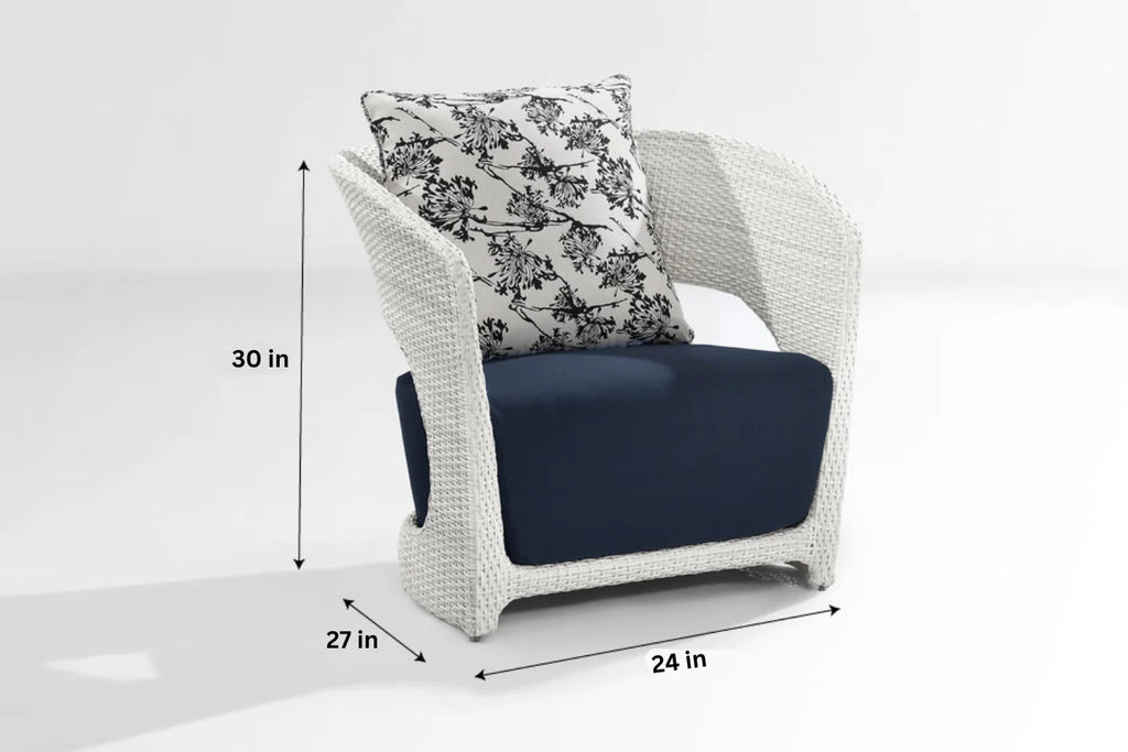 Virasat Outdoor Garden Balcony Sofa Set 2 Seater, 2 Single Seater 1 Center Table With Side Table Set (White)-VIRASAT FURNITURE & FURNISHING