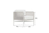 Virasat Outdoor Garden Balcony Sofa Set 2 Seater and 2 Single Seater With 1 Center Table Set, Braid & Rope (White + Beige)-VIRASAT FURNITURE & FURNISHING