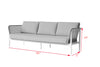Virasat Outdoor Garden Balcony Sofa Set 2 Seater, 2 Single seater and 1 Center Table Set, Braid & Rope(Grey)-VIRASAT FURNITURE & FURNISHING