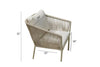 Kalpa Outdoor Patio Seating Set 2 Chairs and 1 Table Set (Beige) Braided & Rope