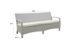 Virasat Outdoor Garden Balcony Sofa Set 3 Seater, 2 Seater With 2 Single Seater and 1 Center Table With 1 Side Table Set (White)-VIRASAT FURNITURE & FURNISHING