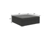 Virasat Outdoor Garden Balcony Sofa Set 3 Seater, 2 Seater, 1 Seater, 1 Ottoman, 1 Center Table and 1 Side Table Set (Black)-VIRASAT FURNITURE & FURNISHING
