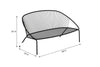 Virasat Outdoor Garden Balcony Sofa Set 2 Seater, 2 Single Seater and 1 Center Table Set (Black + Cream)-VIRASAT FURNITURE & FURNISHING