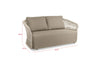 Virasat Outdoor Garden Balcony Sofa Set 2 Seater, 2 Single Seater 1 Center Table Set, Braid & Rope (Beige)-VIRASAT FURNITURE & FURNISHING