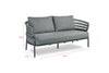 Virasat Outdoor Garden Balcony Sofa Set 2 Seater, 2 Single Seater 1 Center Table Set Braid & Rope (Dark Grey)-VIRASAT FURNITURE & FURNISHING